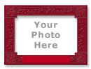 Red Victorian Holiday Card
